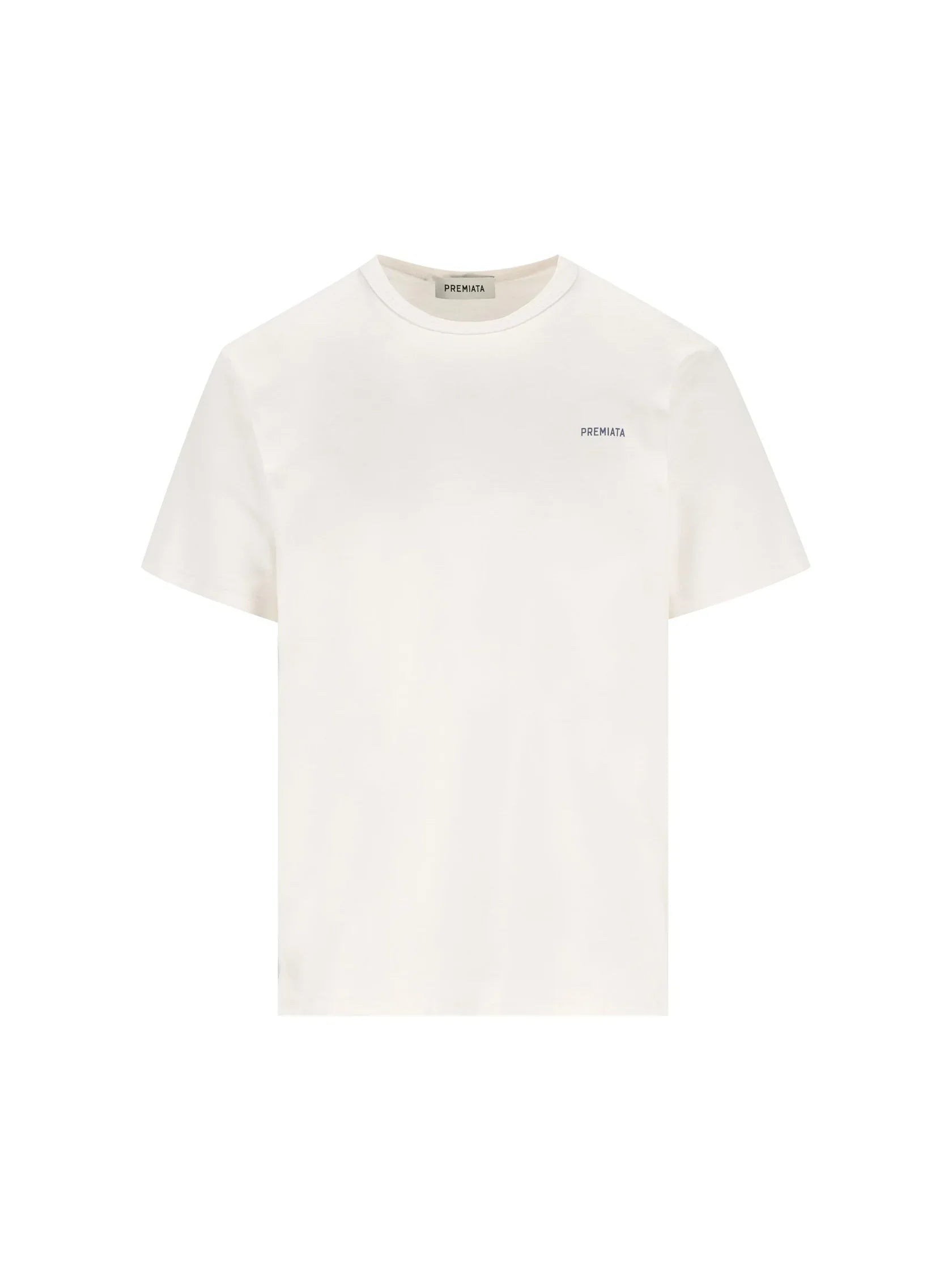 T-shirt bianca uomo Premiata in cotone, girocollo, stile minimal, nuova collezione