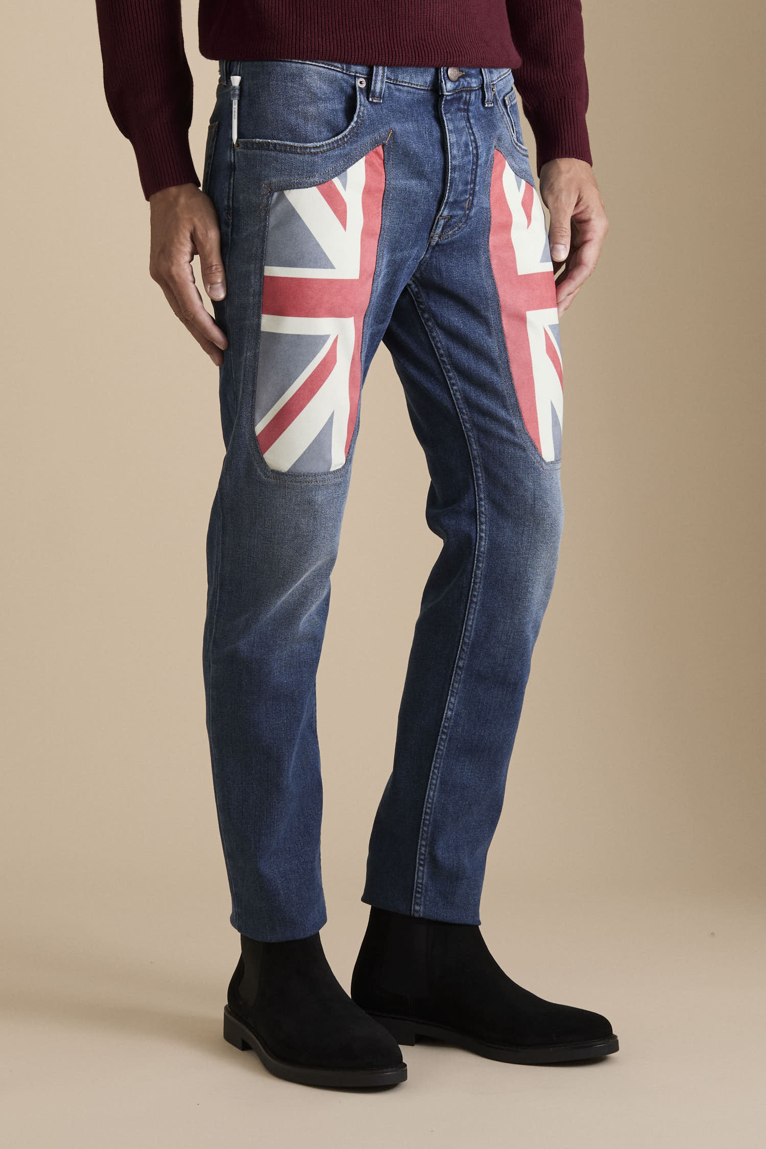 JECKERSON JUPPA030ANNIV002 DENI011 D061A JEANS ANNIVERSARY 5 TASCHE TOPPA SLIM FIT BLU SCURO - Atelier Fratelli Carbè