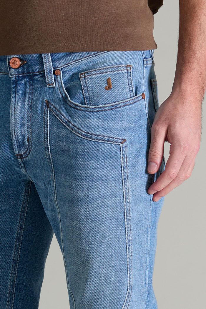 JECKERSON PA077JOHN001 DNDTFDENI036 D006 JEANS TOPPA DENIM DENIM - Atelier Fratelli Carbè