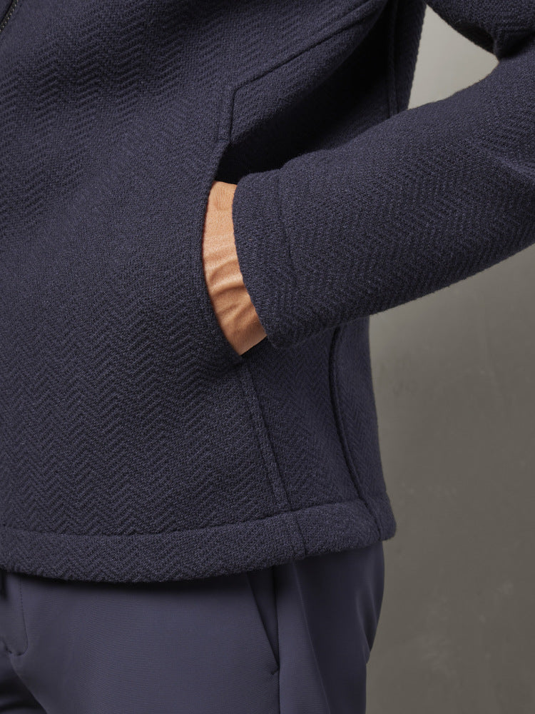 MACRON MCH FCF FRANCESCO NAV HOODIE FRANCESCO HOODED JACKET - Atelier Fratelli Carbè