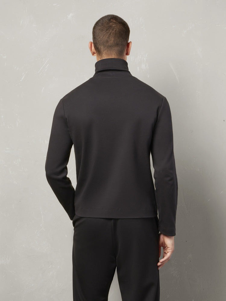 MACRON MCH FCF SCOTTIE HIGH NECK BLK TURTLENECK KNIT CICLISTA COT - Atelier Fratelli Carbè