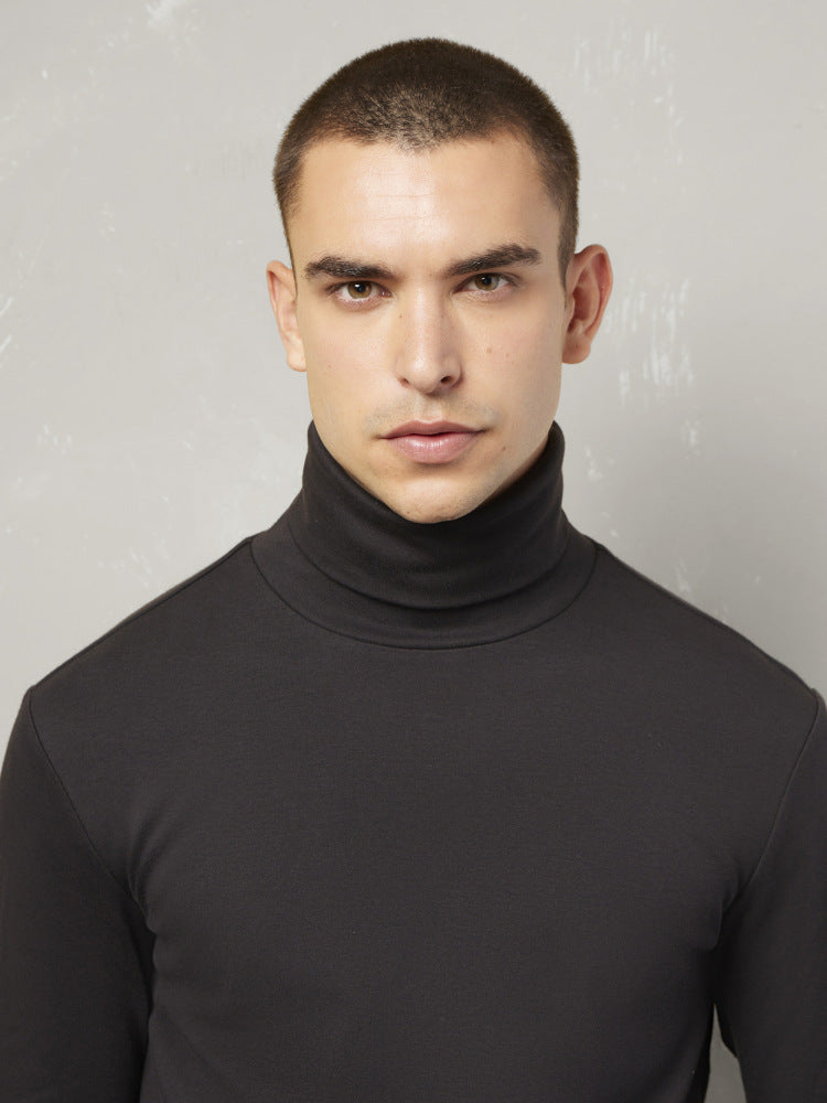 MACRON MCH FCF SCOTTIE HIGH NECK BLK TURTLENECK KNIT CICLISTA COT - Atelier Fratelli Carbè