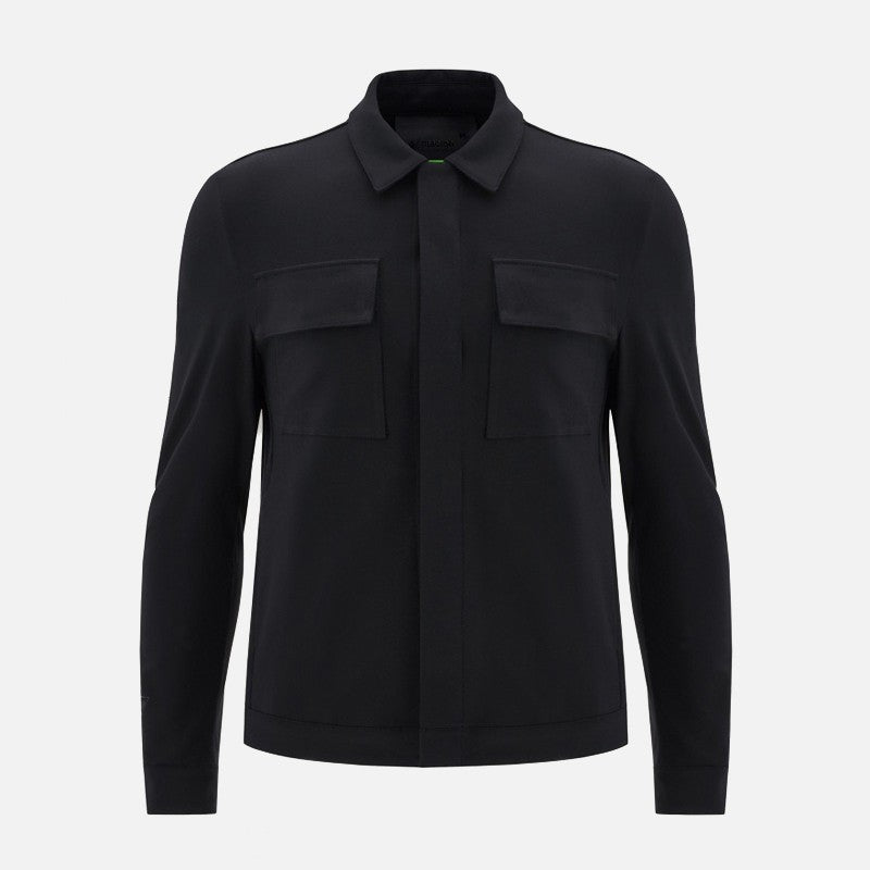 MACRON MCH FCF TESEO BLK SHIRT TECH OVERSHIRT - Atelier Fratelli Carbè