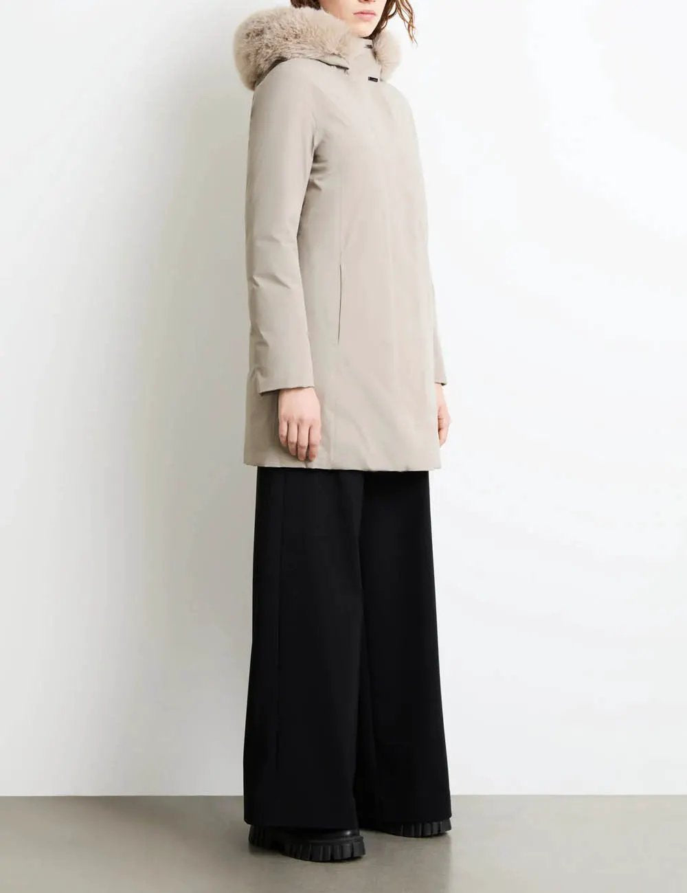 RRD Montecristo Long Fur Wom Jkt Sandal Dettaglio Zip