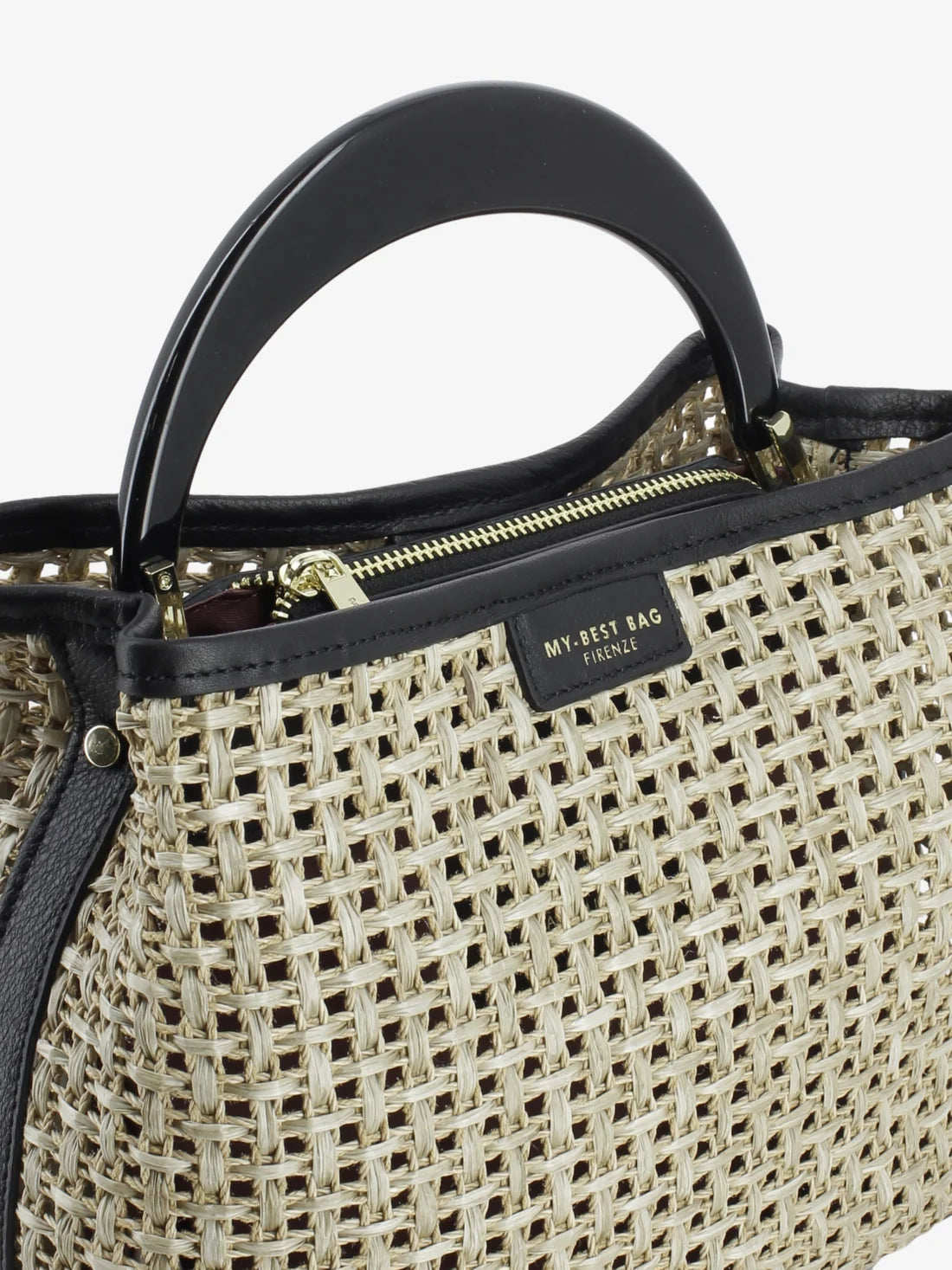 MY BEST BAG FIRENZE S1-MYB-2041 NATURAL INGRID TABRU SHOPPING BAG