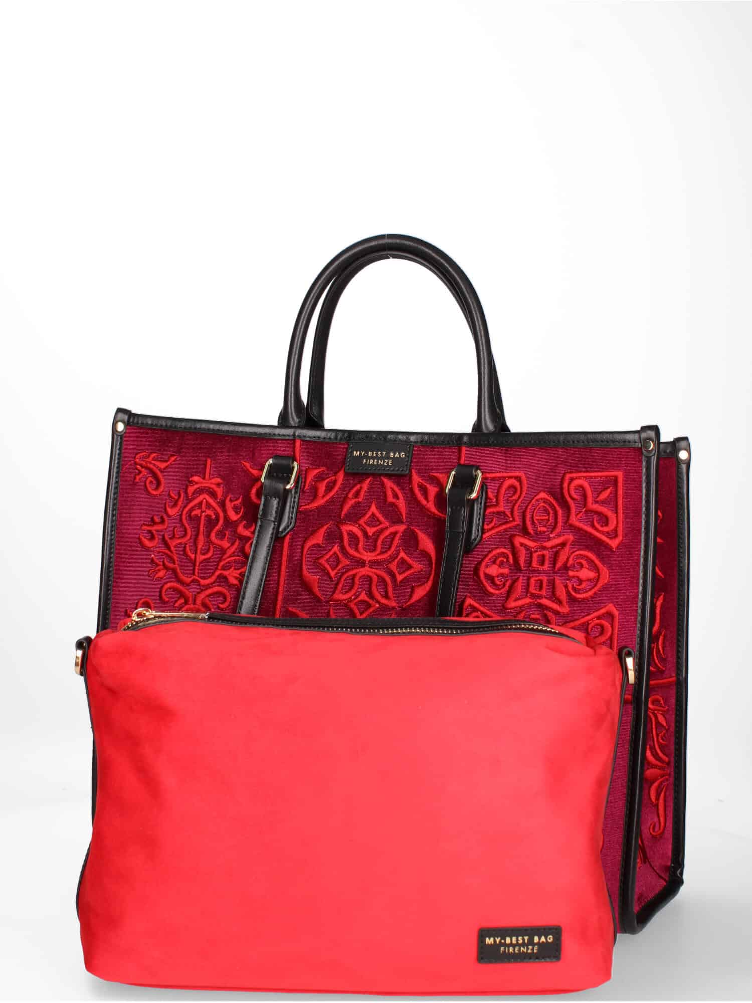 MY BEST BAG FIRENZE POMPEI F1-MYB-1001 PMP SHOPPING BAG BORSA IN PELLE - Atelier Fratelli Carbè