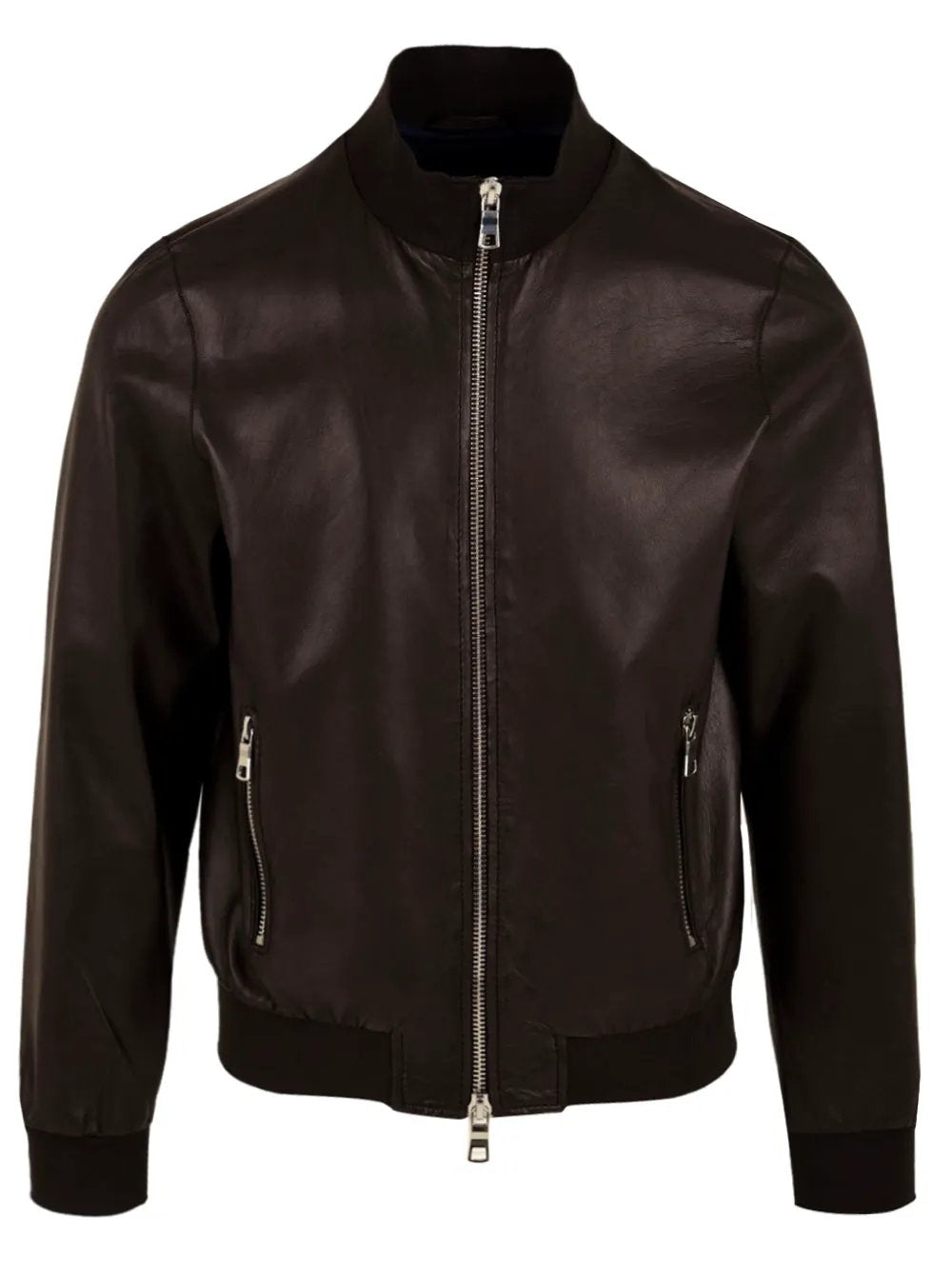The Jack Leathers Derek Seamless Blouson Bomber Nappa Dark Brown - Fronte