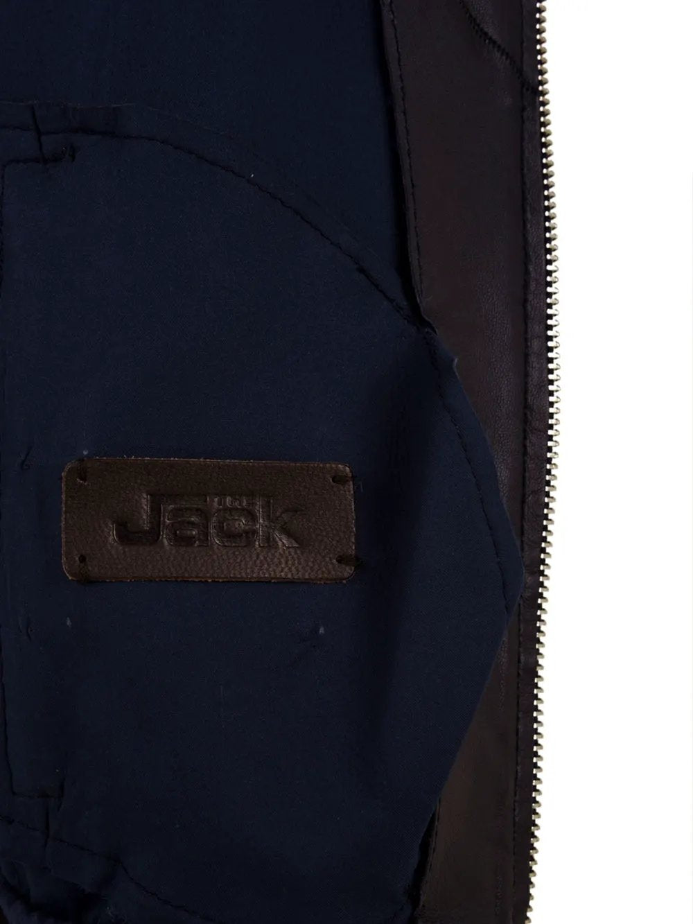 The Jack Leathers Derek Seamless Blouson Bomber Nappa Blu - Vista Retro