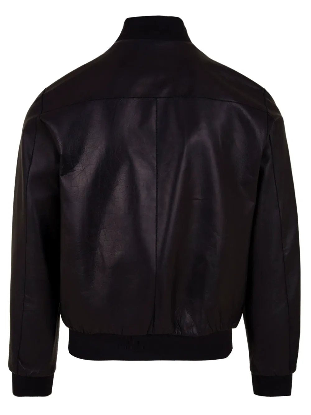 The Jack Leathers Derek Seamless Blouson Bomber Nappa Blu - Dettaglio Pelle