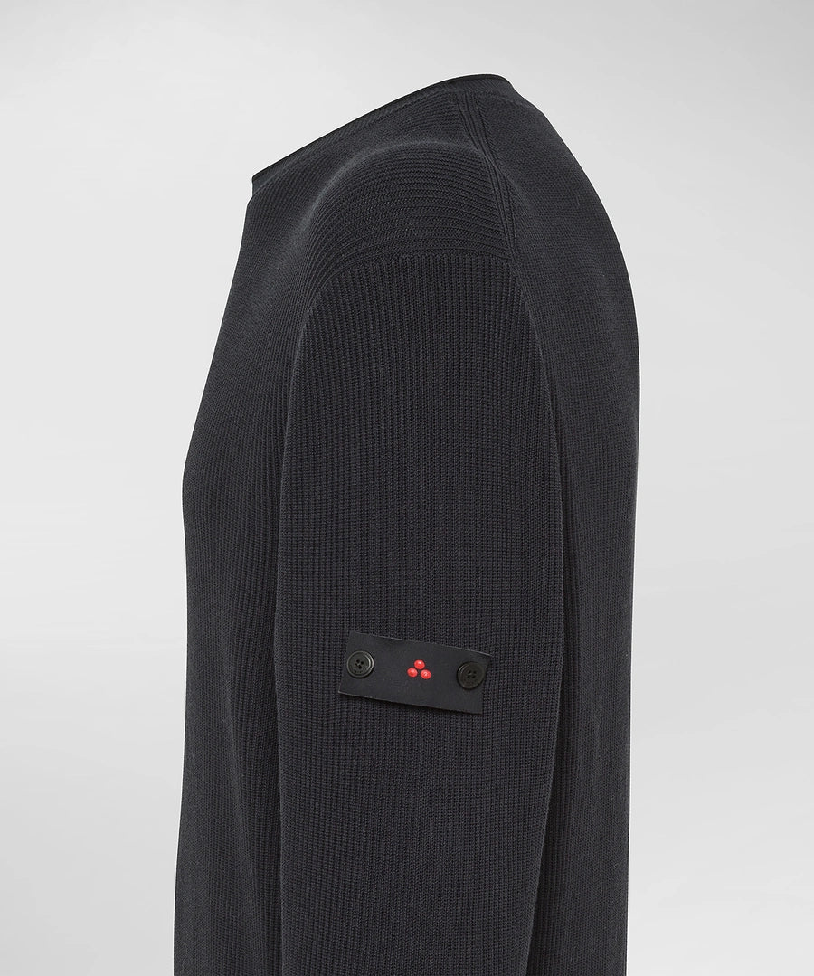 PEUTEREY GARGALLO FW02 PEU561799012365 215 KNIT Maglia in cotone a costa inglese - Atelier Fratelli Carbè