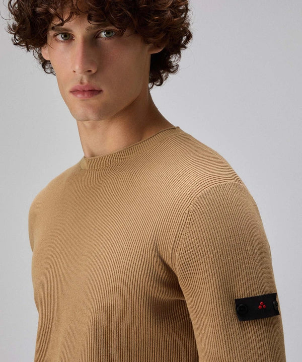 PEUTEREY GARGALLO FW02 PEU561799012365 995 KNIT Maglia in cotone a costa inglese - Atelier Fratelli Carbè