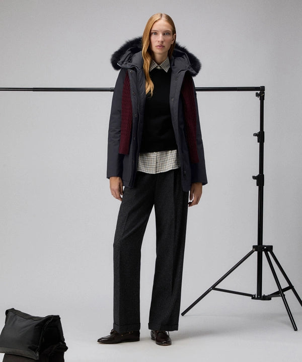 PEUTEREY DONNET KL FUR NER TRENCH PED44450119150NER - Atelier Fratelli Carbè