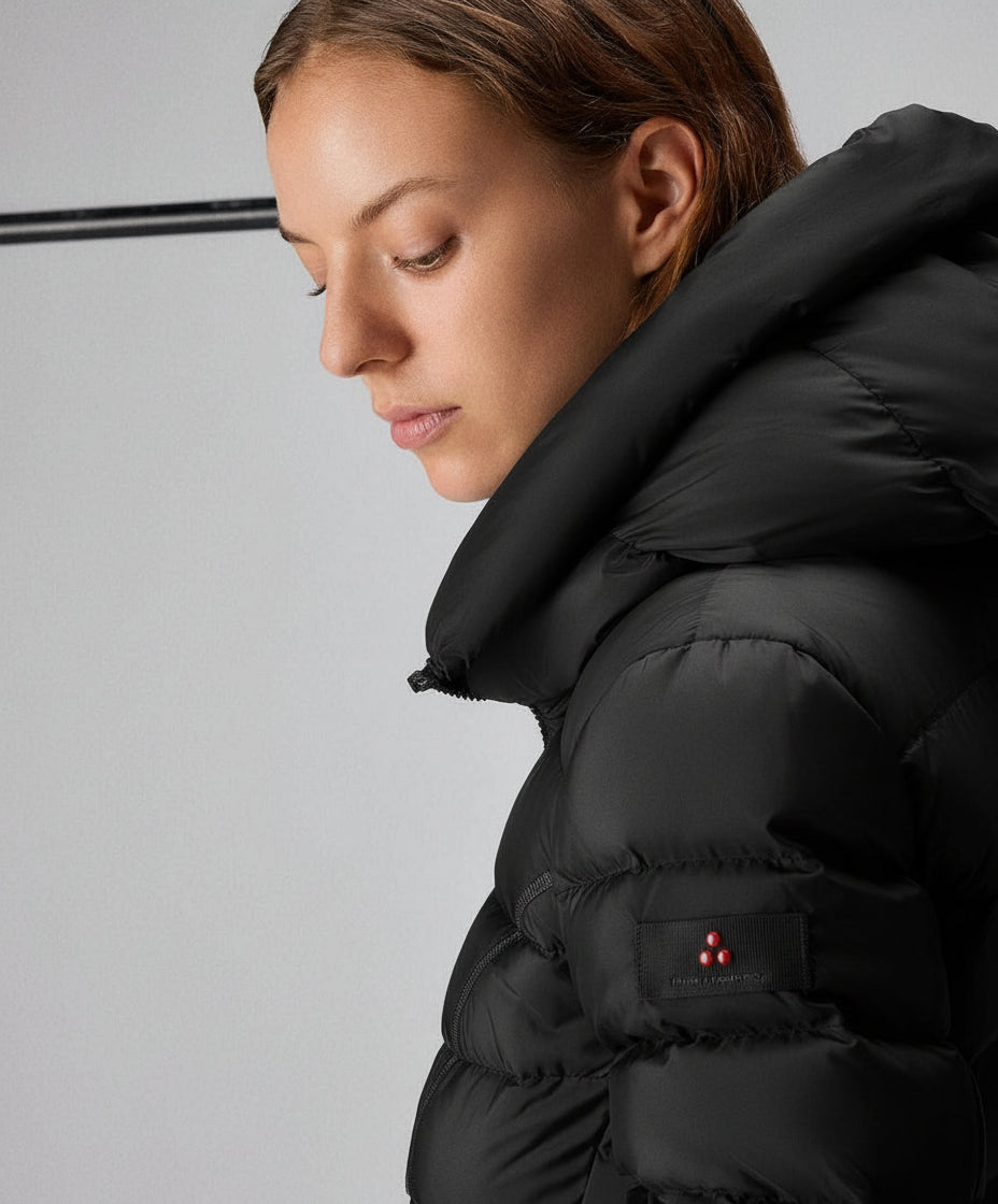 PEUTEREY ESDRA QN 02 PED543801181967NER DOWN JACKET Piumino slim in tessuto riciclato - Atelier Fratelli Carbè