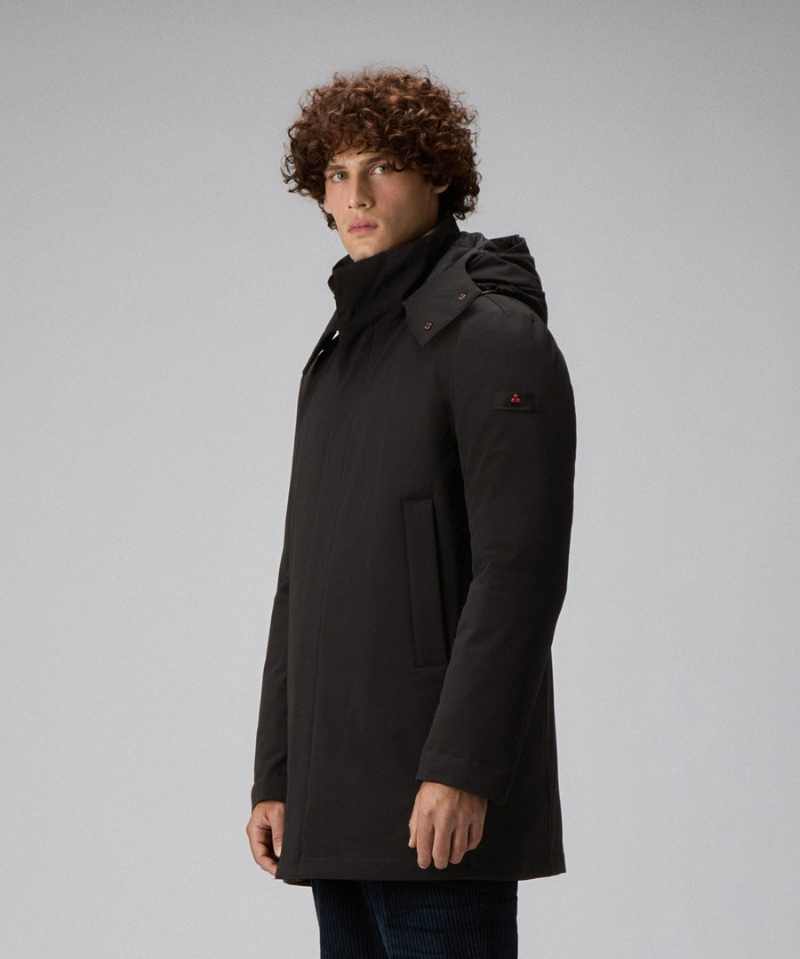 PEUTEREY KRUGER TJ01 PEU562501191942 NER TRENCH Cappotto tecnico in tessuto riciclato - Atelier Fratelli Carbè