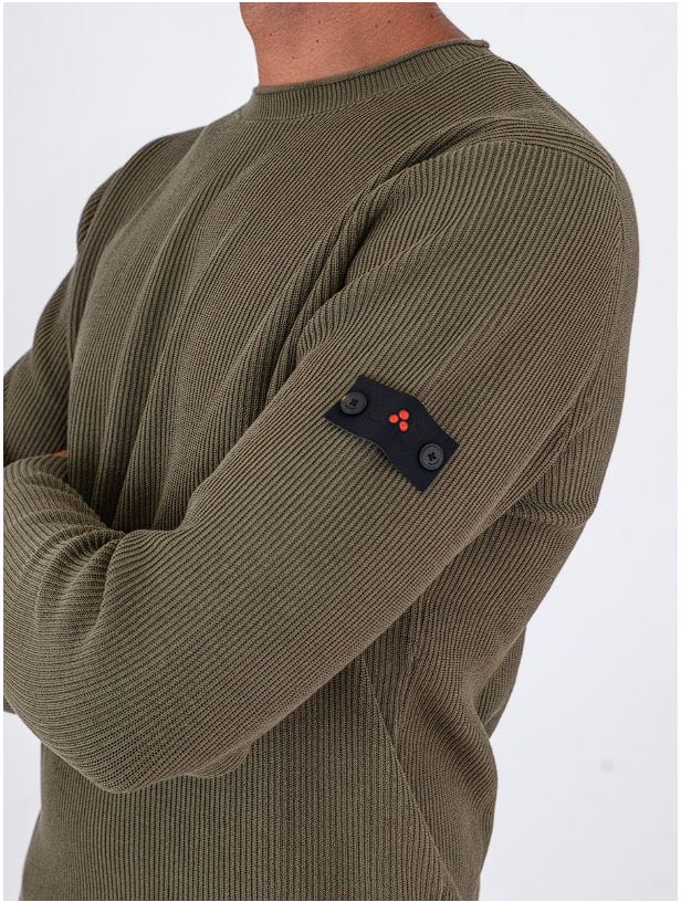 PEUTEREY GARGALLO FW02 PEU561799012365 689 KNIT Maglia in cotone a costa inglese - Atelier Fratelli Carbè