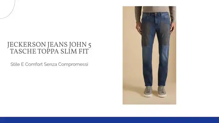 JECKERSON JEANS JOHN 5 Tasche Toppa Slim Fit by@Outfy