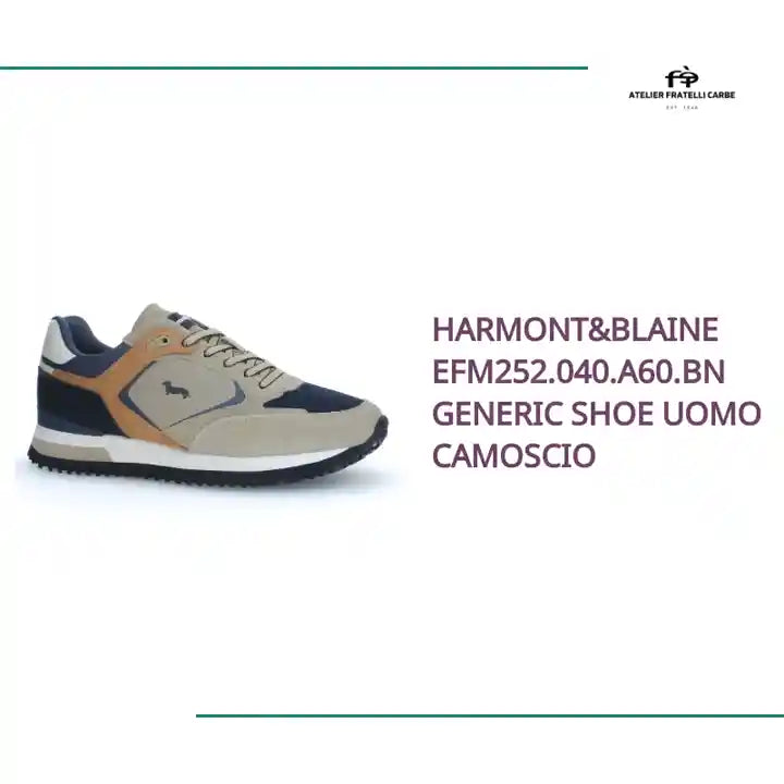 Harmont&Blaine EFM252.040.A60.BN GENERIC SHOE UOMO CAMOSCIO by@Outfy