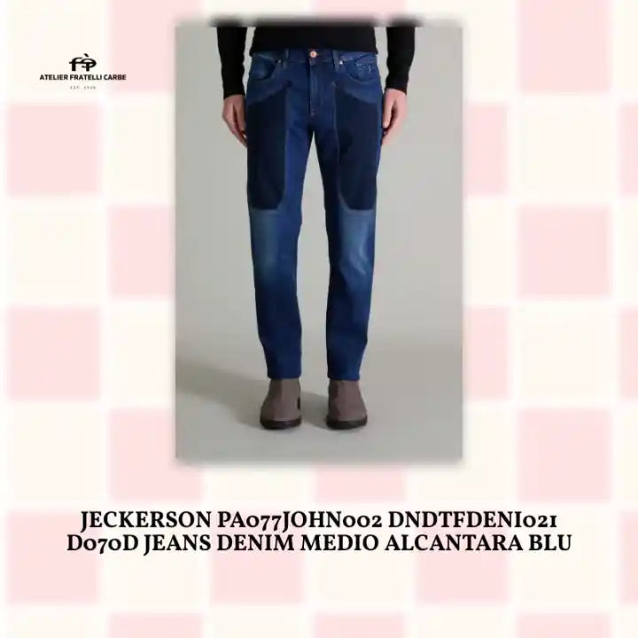JECKERSON PA077JOHN002 DNDTFDENI021 D070D JEANS DENIM MEDIO ALCANTARA BLU by@Outfy