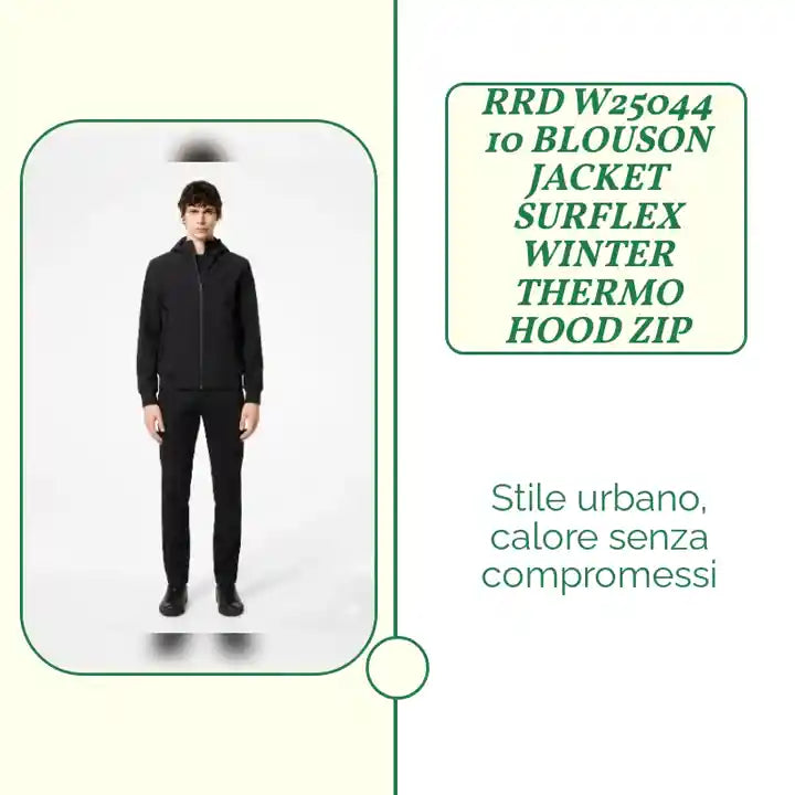 RRD W25044 10 BLOUSON JACKET SURFLEX WINTER THERMO HOOD ZIP by@Outfy