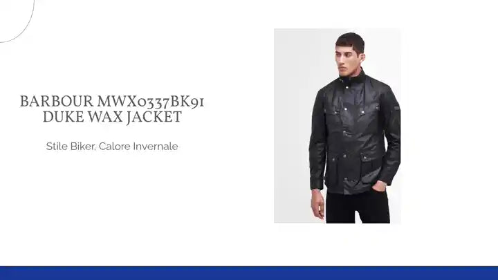 BARBOUR MWX0337BK91 DUKE WAX JACKET by@Outfy