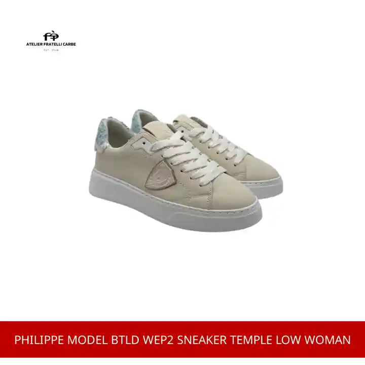 PHILIPPE MODEL BTLD WEP2 SNEAKER TEMPLE LOW WOMAN by@Outfy