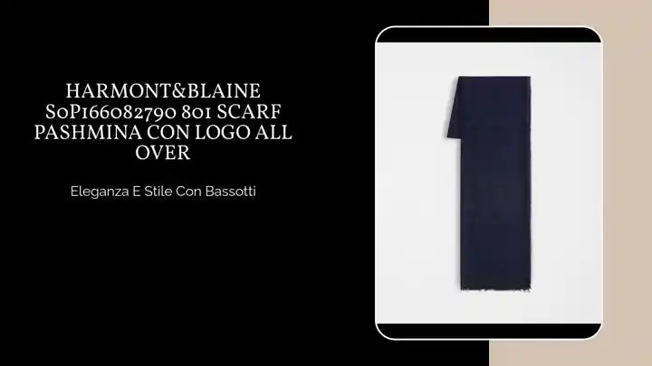 Harmont&Blaine S0P166082790 801 SCARF Pashmina con logo all over by@Outfy