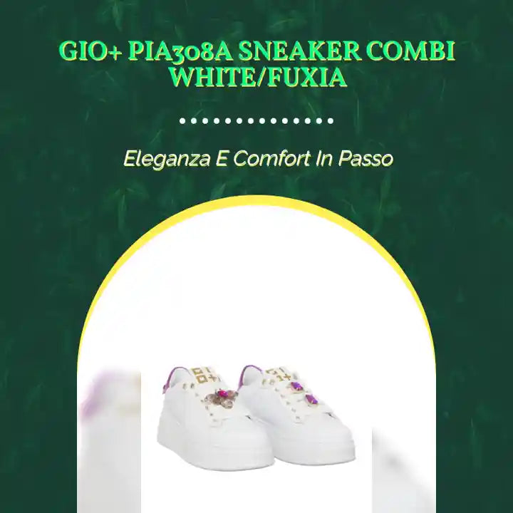 GIO+ PIA308A SNEAKER COMBI WHITE/FUXIA by@Outfy