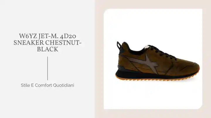 W6YZ JET-M. 4D20 SNEAKER CHESTNUT-BLACK by@Outfy