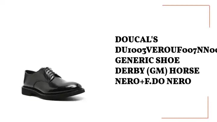 DOUCAL'S DU1003VEROUF007NN00 GENERIC SHOE DERBY (GM) HORSE NERO+F.DO NERO by@Outfy