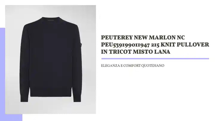 PEUTEREY NEW MARLON NC PEU539199011947 215 KNIT PULLOVER IN TRICOT MISTO LANA by@Outfy