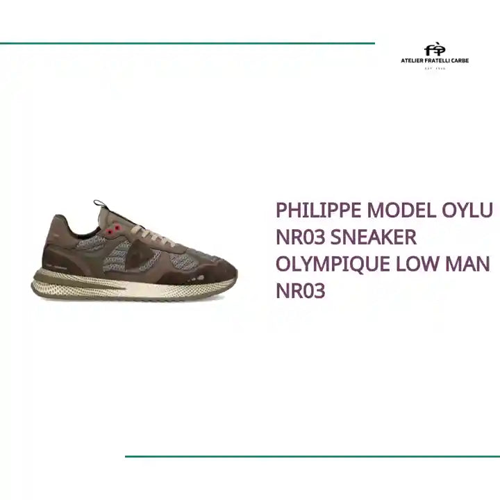 PHILIPPE MODEL OYLU NR03 SNEAKER OLYMPIQUE LOW MAN NR03 by@Outfy
