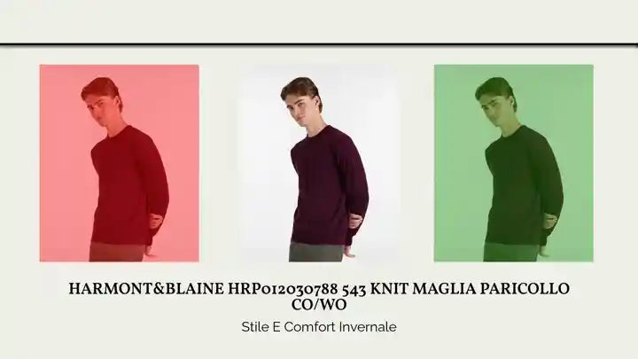 Harmont&Blaine HRP012030788 543 KNIT MAGLIA PARICOLLO CO/WO by@Outfy