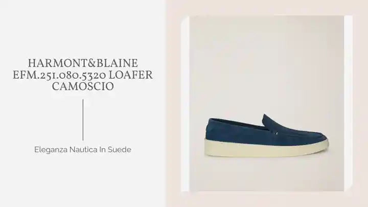 Harmont&Blaine EFM.251.080.5320 LOAFER CAMOSCIO by@Outfy