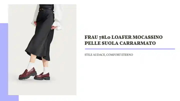 FRAU 78L0 LOAFER MOCASSINO PELLE SUOLA CARRARMATO by@Outfy