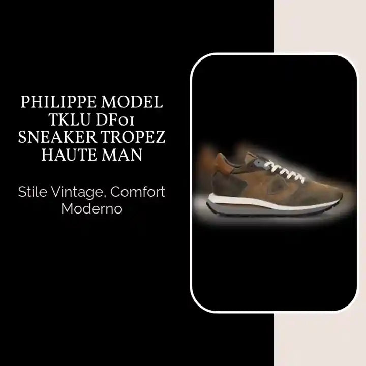 PHILIPPE MODEL TKLU DF01 SNEAKER TROPEZ HAUTE MAN by@Outfy