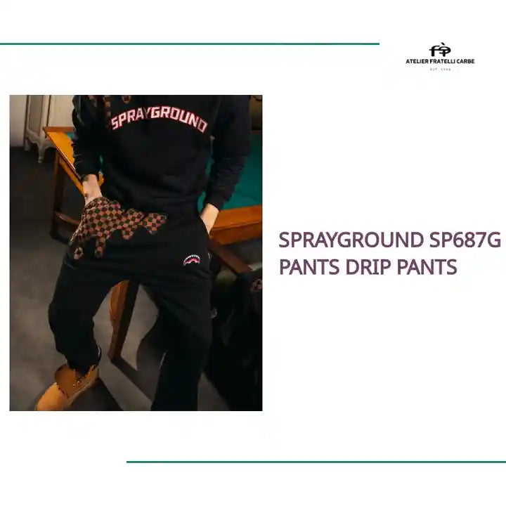 SPRAYGROUND SP687G PANTS DRIP PANTS by@Outfy