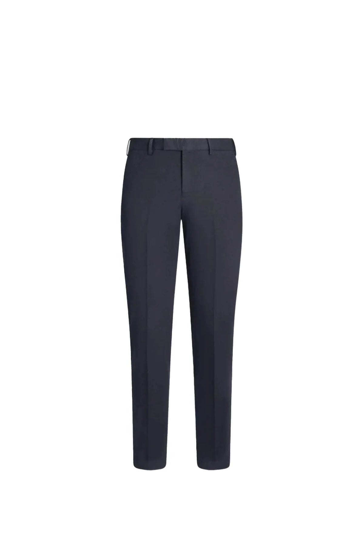 Pantalone uomo blu elegante con una pinces, stile classico, in tessuto leggero