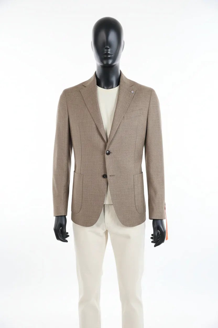 BHARNABA VARANO GKS-702 GIACCA UOMO TX APPLICATE OPERATO EFFETTO LINO by BHARNABA