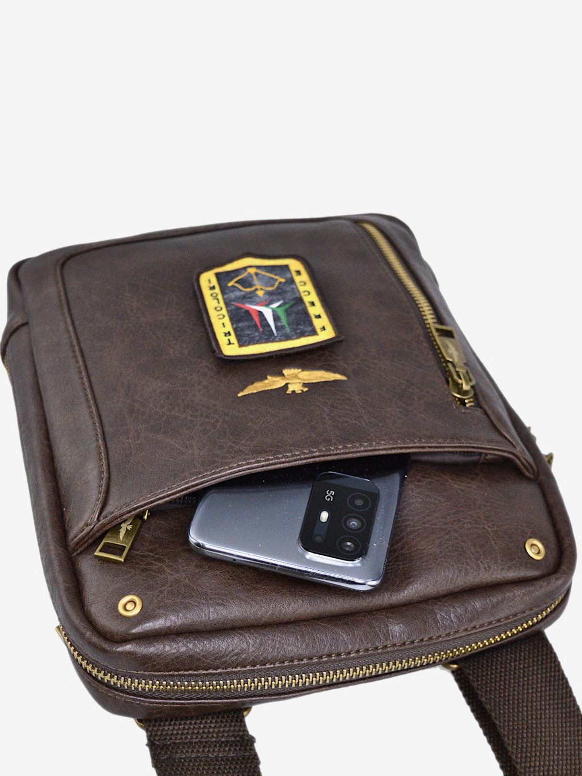 AERONAUTICA MILITARE AM471-BL CROSS BODY CON TRACOLLA IN SIMIL PELLE
