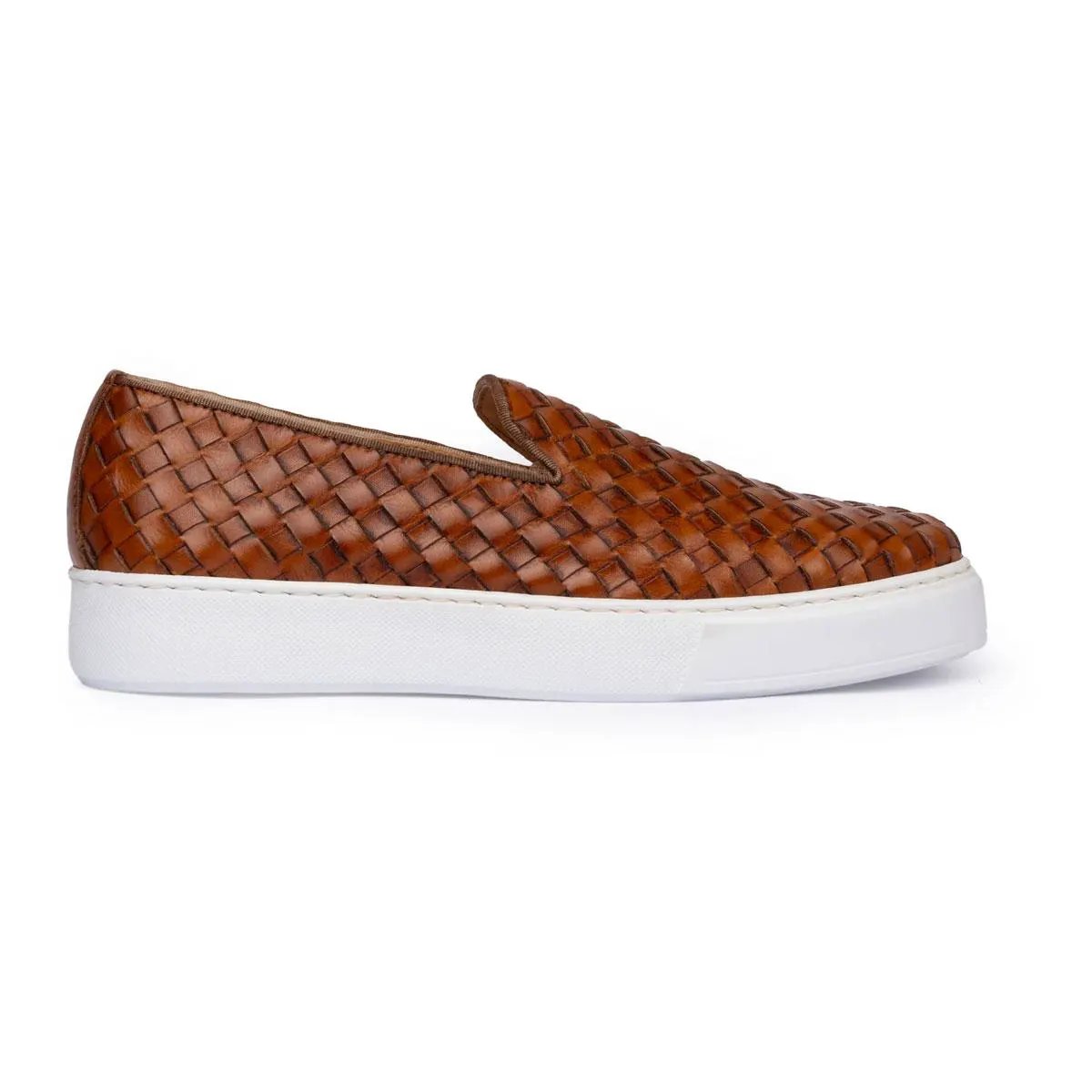 EXTON 523 CROKE INTRECCIATO SELLA LOAFER SLIP ON INTRECCIATO by EXTON