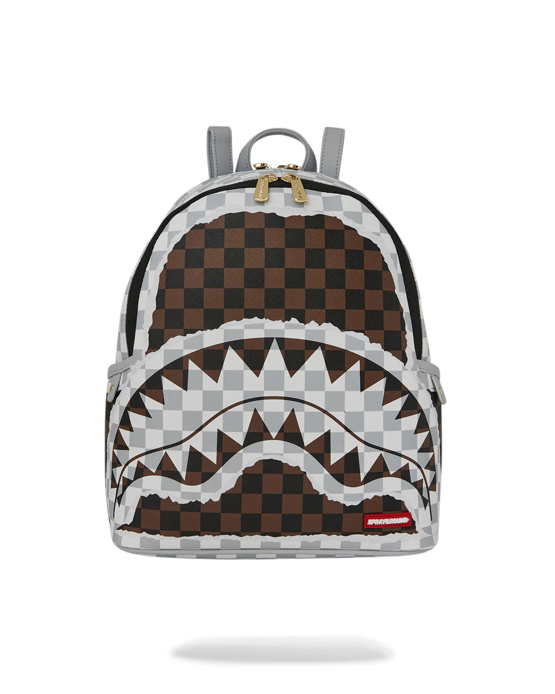 SPRAYGROUND B8291 BACKPACK CREAM BROWN TEAR CHECK SAVAGE BACKPACK - Atelier Fratelli Carbè