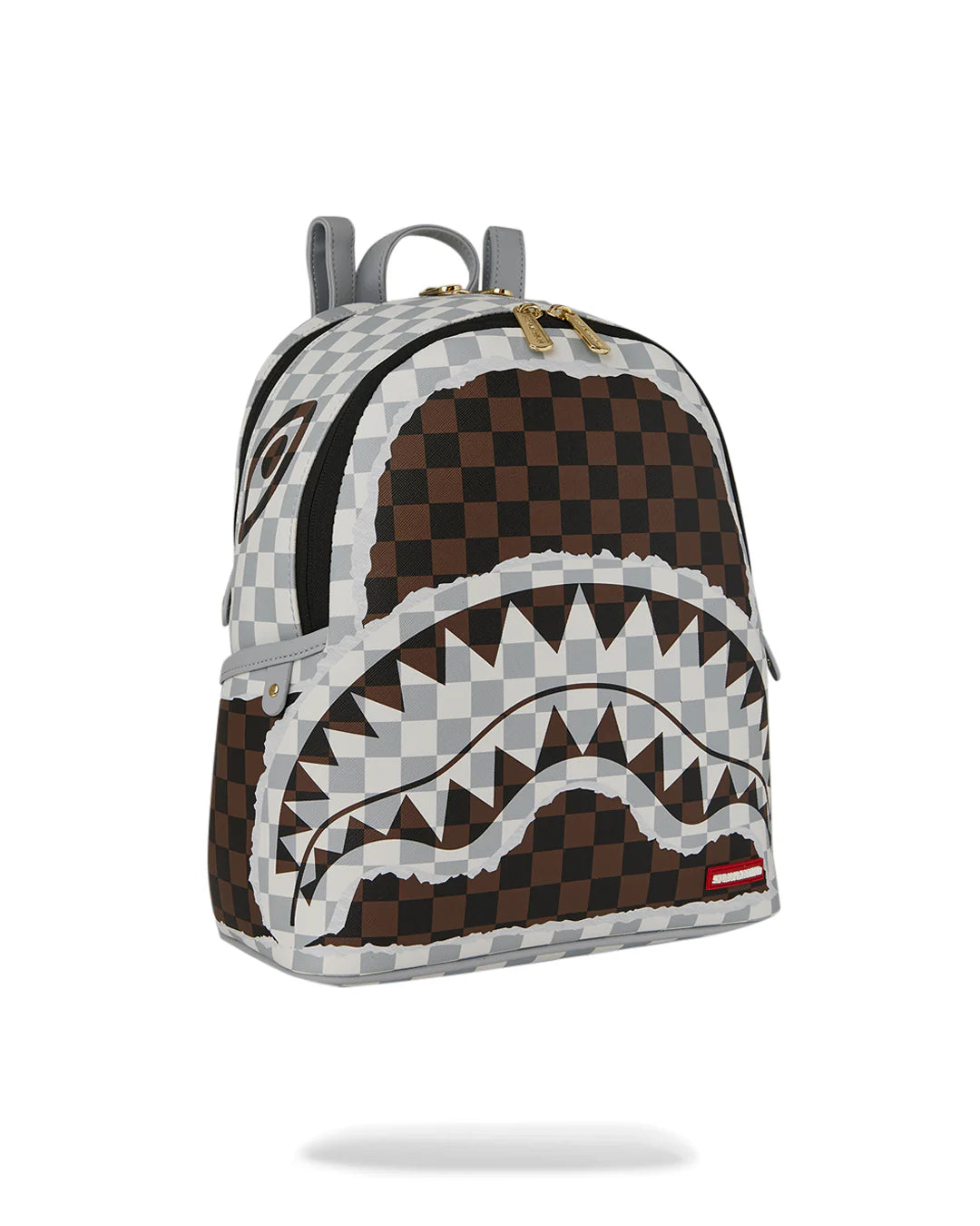 SPRAYGROUND B8291 BACKPACK CREAM BROWN TEAR CHECK SAVAGE BACKPACK - Atelier Fratelli Carbè