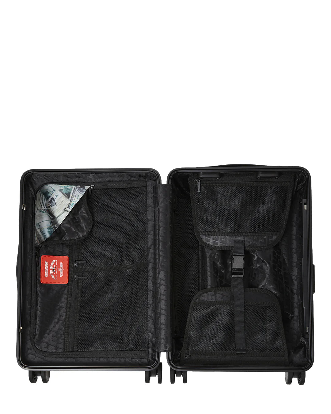 SPRAYGROUND CL288 SUITECASE SPRITZ BLACK CARRY-ON LUGGAGE - Atelier Fratelli Carbè