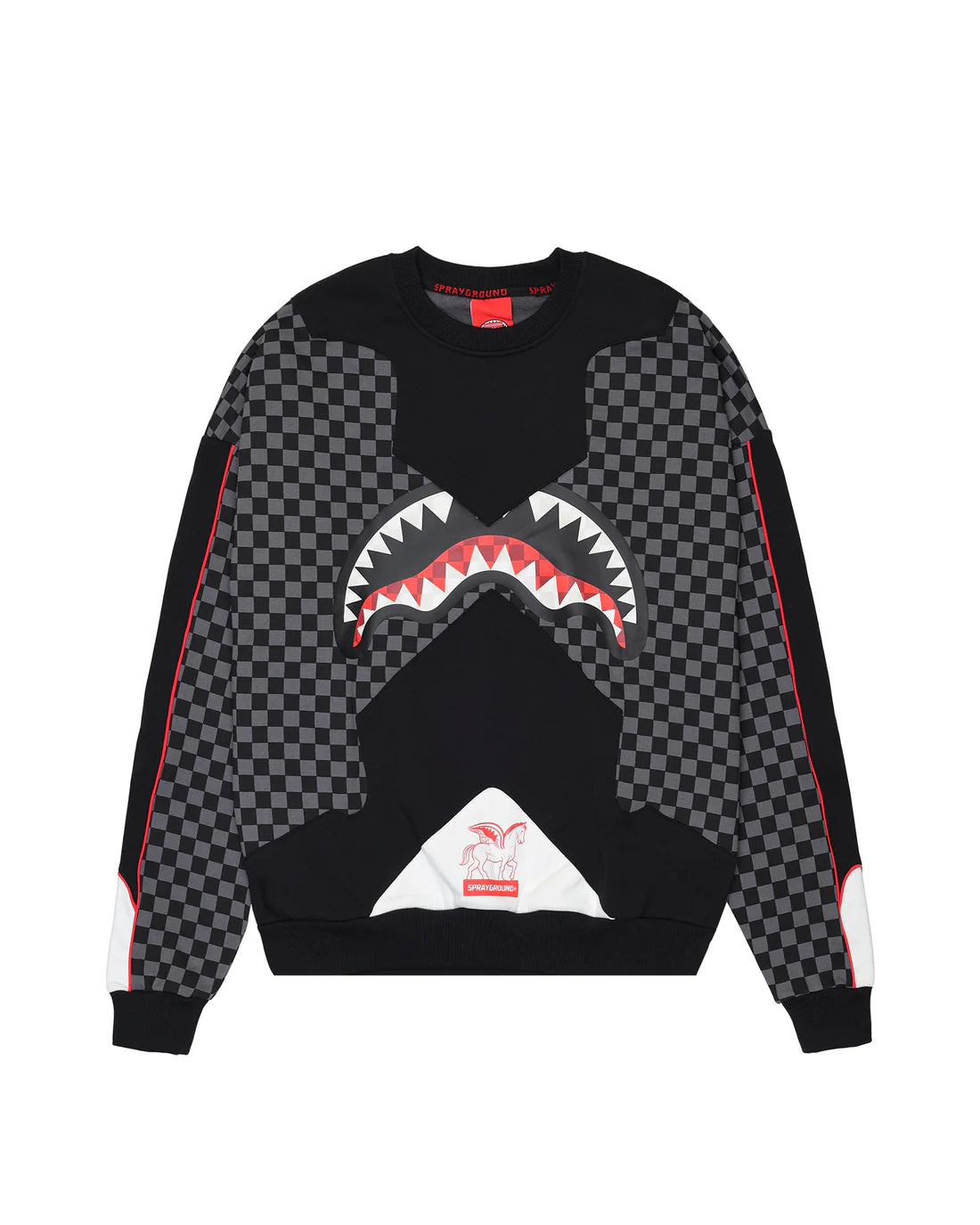 SPRAYGROUND SP774GGREY KNIT TRIPLE DECKER HEIR TO THRONE CREW GREY - Atelier Fratelli Carbè