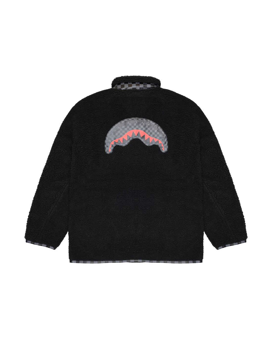 SPRAYGROUND SP820BLK JACKET CHECKERED TEDDY JACKET BLACK - Atelier Fratelli Carbè