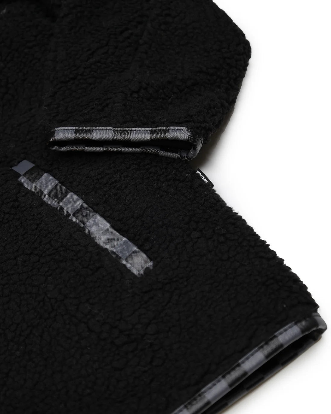 SPRAYGROUND SP820BLK JACKET CHECKERED TEDDY JACKET BLACK - Atelier Fratelli Carbè