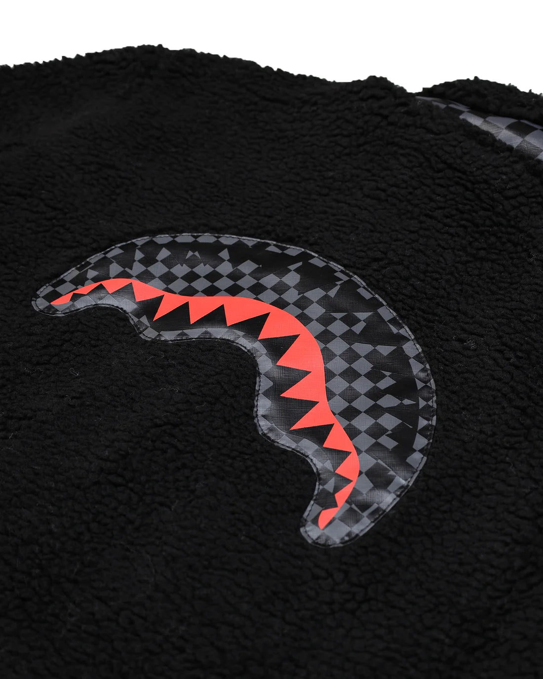 SPRAYGROUND SP820BLK JACKET CHECKERED TEDDY JACKET BLACK - Atelier Fratelli Carbè