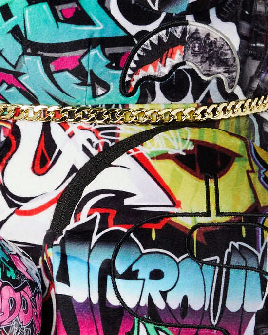 SPRAYGROUND B8052 BACKPACK SPLIT CYBERSHARK MONEYBEAR TEDDY BEAR - Atelier Fratelli Carbè