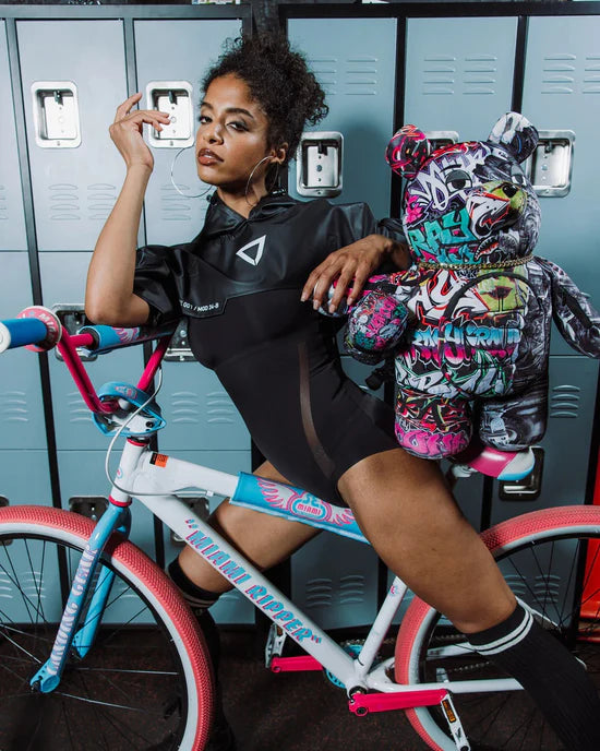 SPRAYGROUND B8052 BACKPACK SPLIT CYBERSHARK MONEYBEAR TEDDY BEAR - Atelier Fratelli Carbè