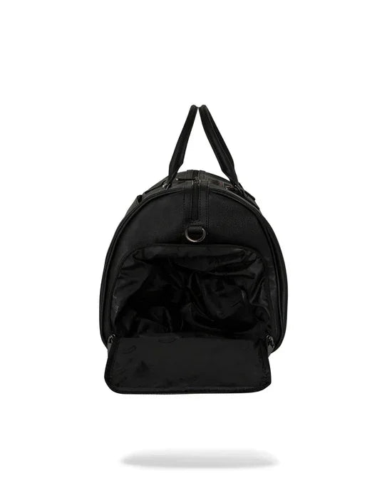 Borsa da bowling nera con manici, compartimento anteriore aperto, stile moderno unisex